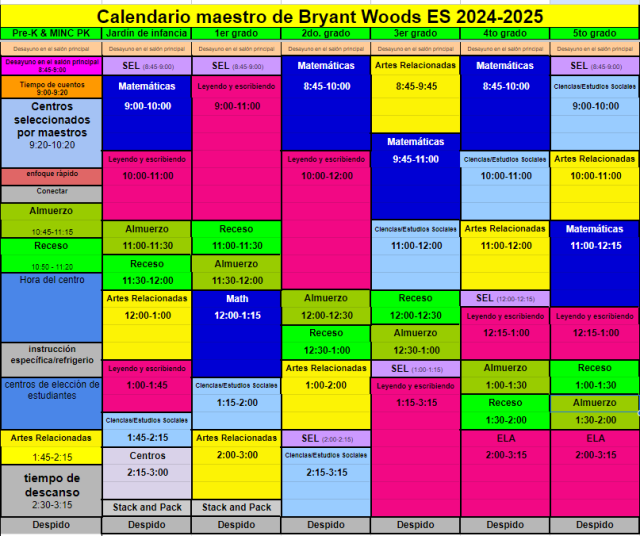 Horario Escolar